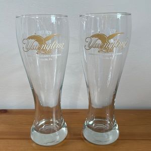 YUENGLING 9" Tall Pilsner Beer Glass America's Oldest Brewery Pottsville, PA